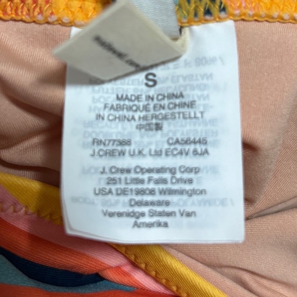 Madewell Vibrant Striped One Piece Swimsuit Sz S SKU 2 - Picture 5 of 6